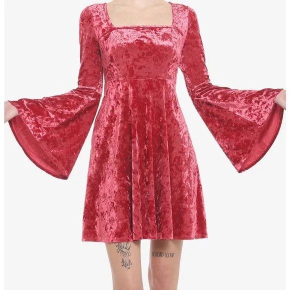Hot Topic | Dresses | Hot Topic Velvet Dress | Poshmark